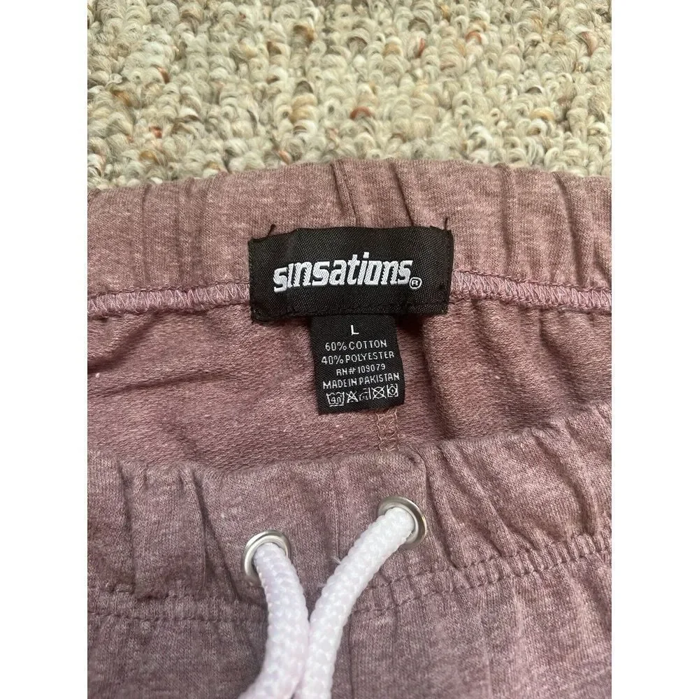 Sunsations Womens‎ Youth Large Cotton Blend Pink Beach Shorts